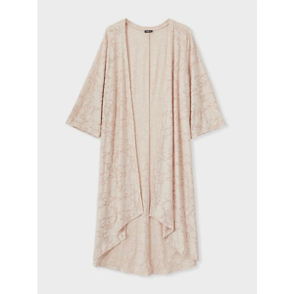 TORRID NEW WITH TAGS ROSE BURNOUT HACCI KIMONO SIZE 2 18-20